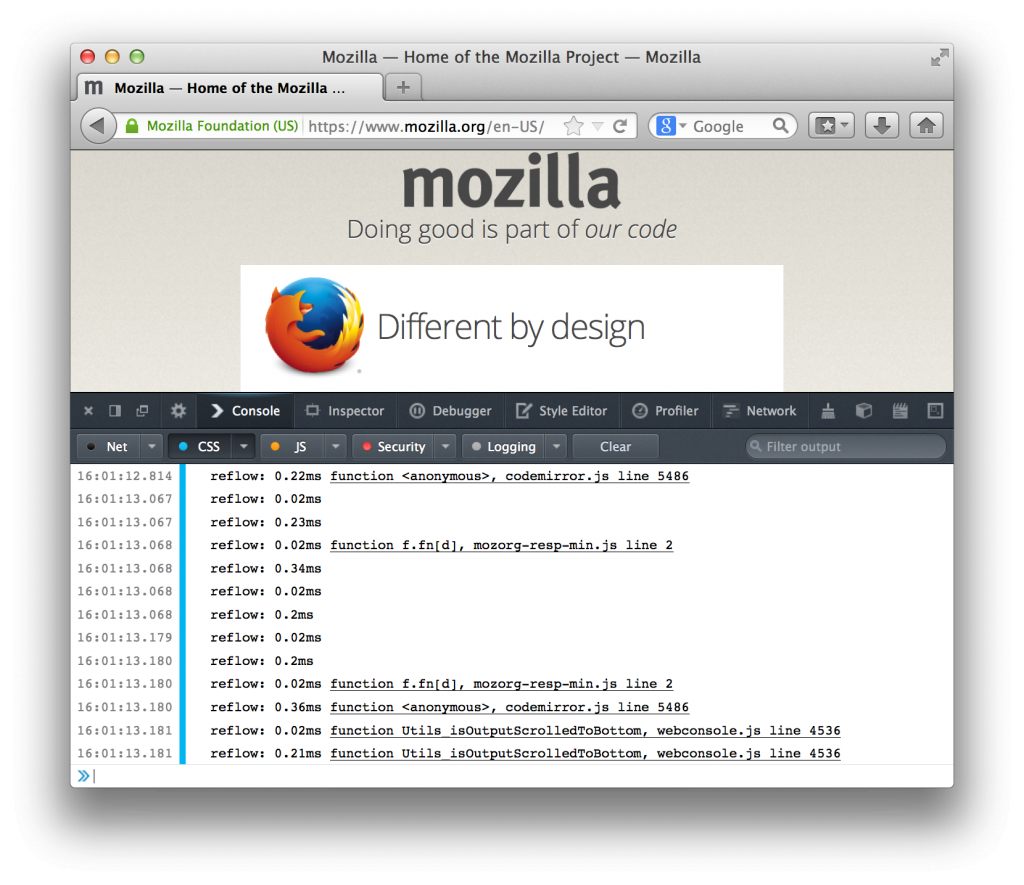 dev-tools-reflow-logging