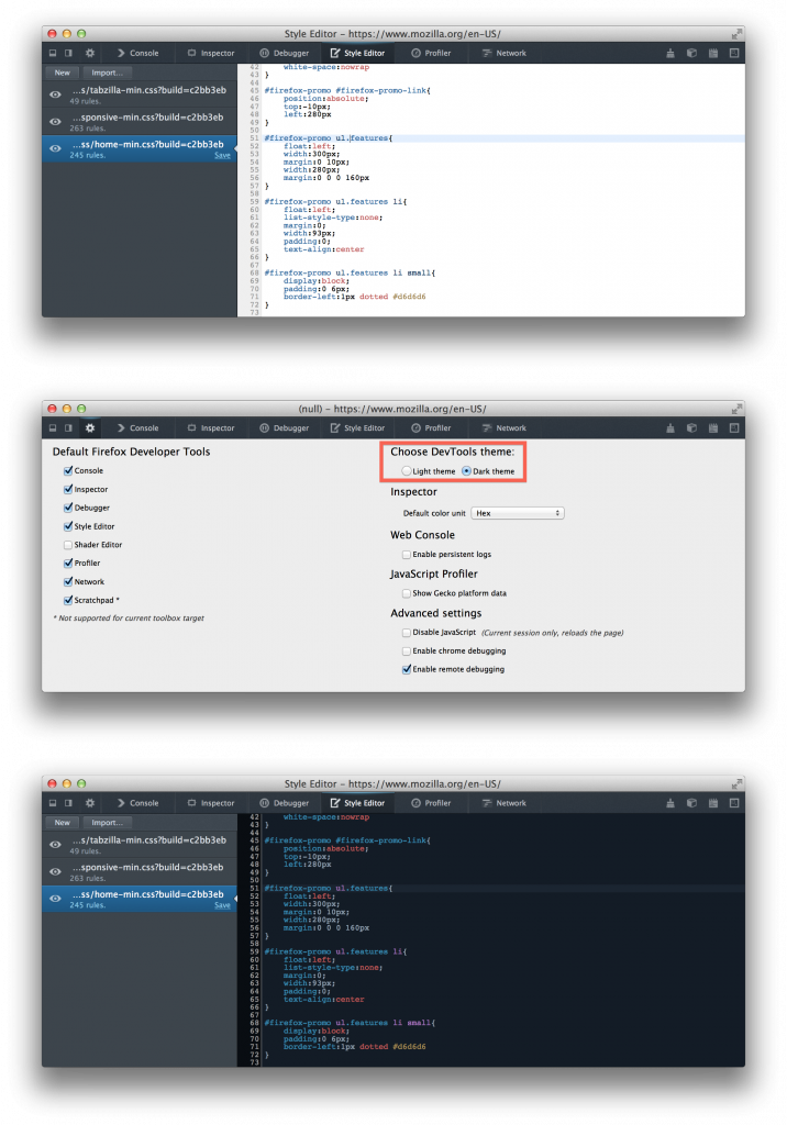 dev-tools-themes