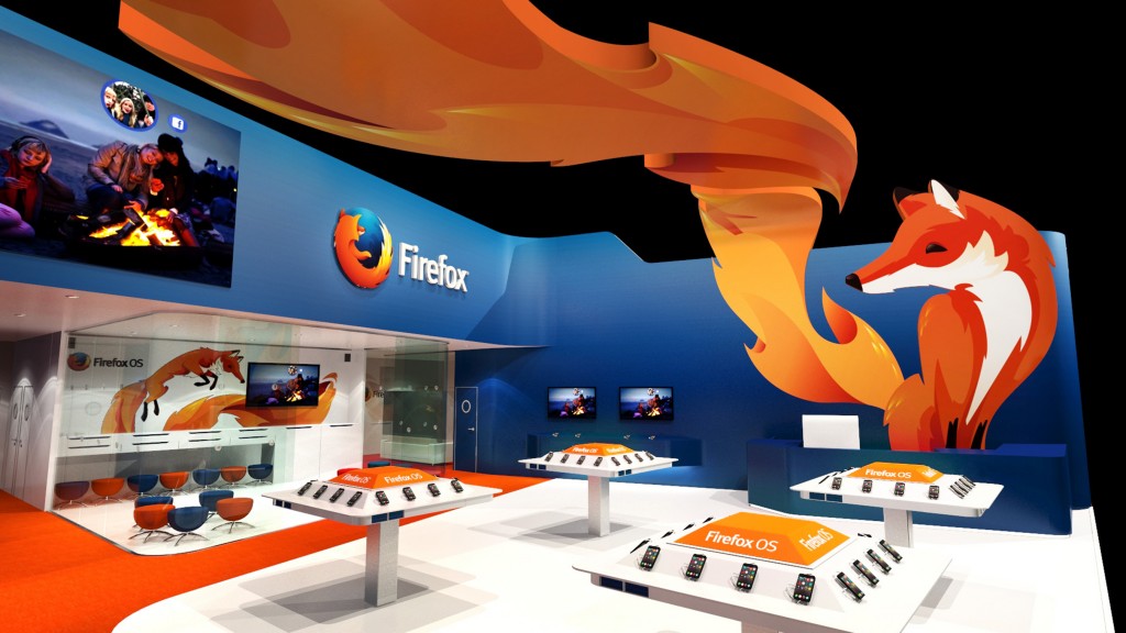 Mozilla 位於 MWC 2014 的展區
