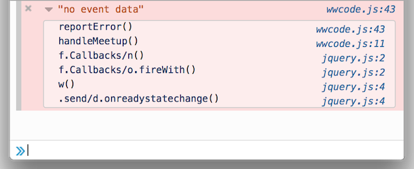 console-stack-traces