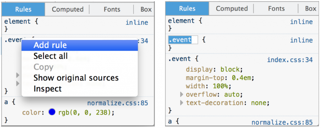 dev-tools-add-rule