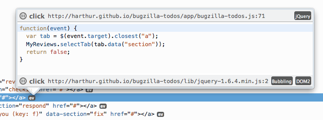 jQuery-events