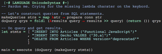 Haskell and map/reduce
