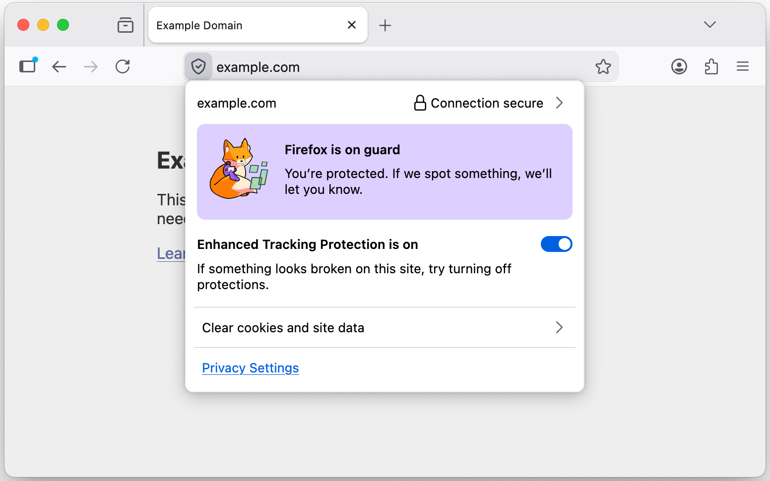 螢幕截圖：合併後的信任面板介面