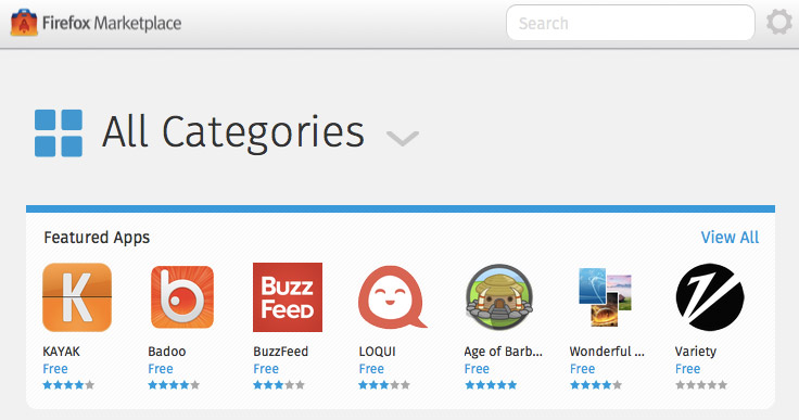 Firefox OS Marketplace